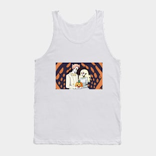 Happy Halloween! Celebrate with a Cartoon Character and Pumpkins Tank Top